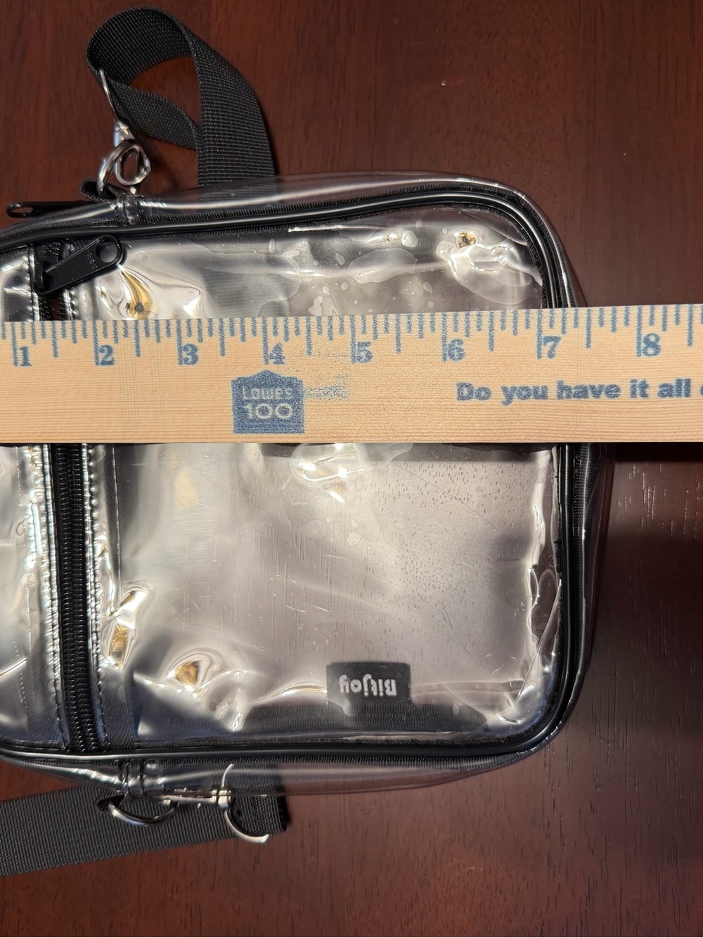 Clear PVC Crossbody Bag with Black Trim by Béis - Picture 8 of 9